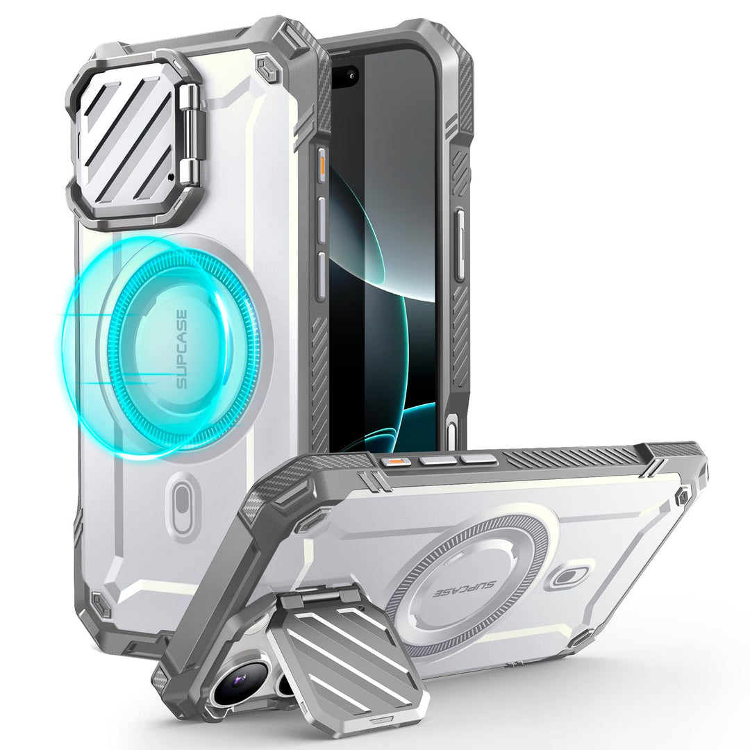 SUPCASE for iPhone 16 Pro Case 6.3'' 2024 with Camera Control Capture Button (UBMag XT), [Compatible with MagSafe] [Camera Cover Stand] [Military-Grade Protection] Rugged Magnetic Phone Case