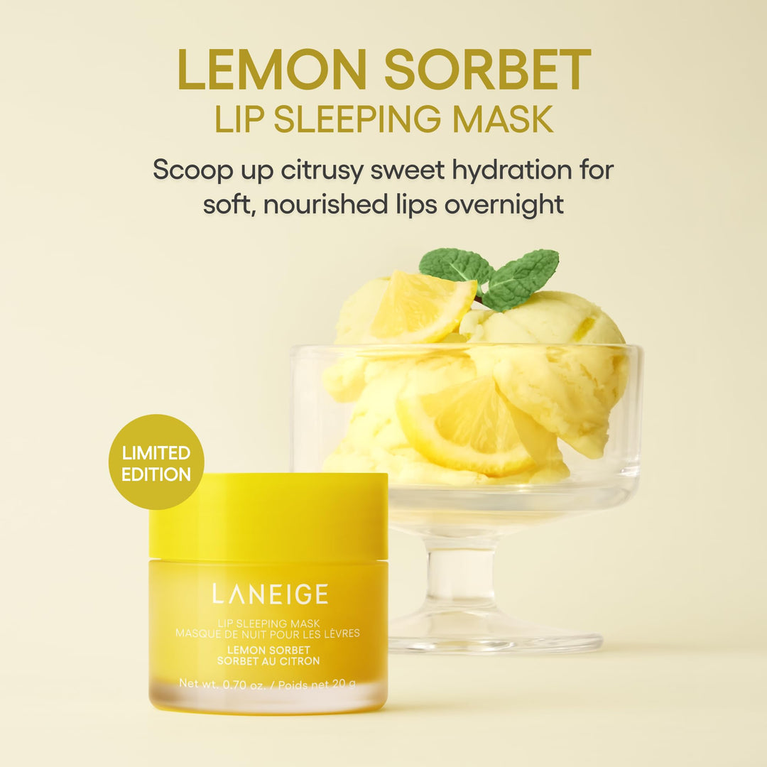 LANEIGE Lip Sleeping Mask: Korean Overnight Treatment For Dry Lips | Hydrating &amp; Nourishing Overnight Lip Treatment Mask with Vitamin C, Shea &amp; Murumuru Seed Butter