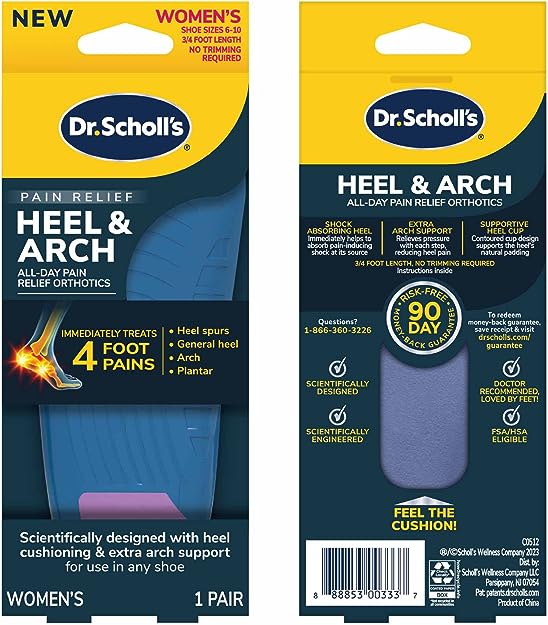 Dr. Scholl's Heel & Arch All-Day Pain Relief Orthotics - 3alababak