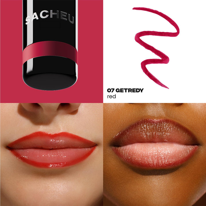 Sacheu Lip Liner STAY-N Peel Off Lip Stain — Long Lasting Matte Lip Tattoo Transfer Proof Lipstain Infused with Hyaluronic Acid &amp; Vitamin E for All Skin Types — Vegan &amp; Cruelty-Free