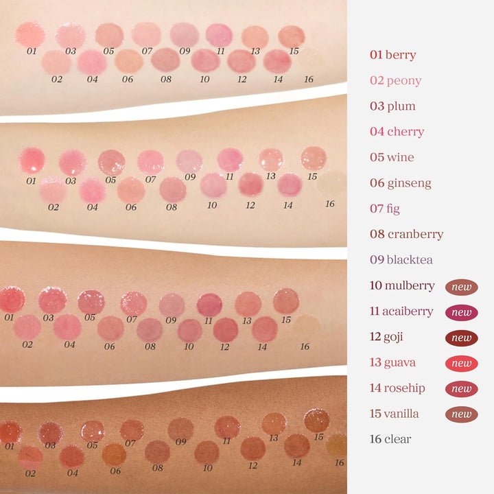 NOONI Korean Lip Oil - Applemint | Long-Lasting, Moisturizing, Plumping, Revitalizing for Dry Lips, Waterproof, No Peel Off, Hydrating, Nourishing Crystal Clear Lip Stain, 0.12 FL Oz