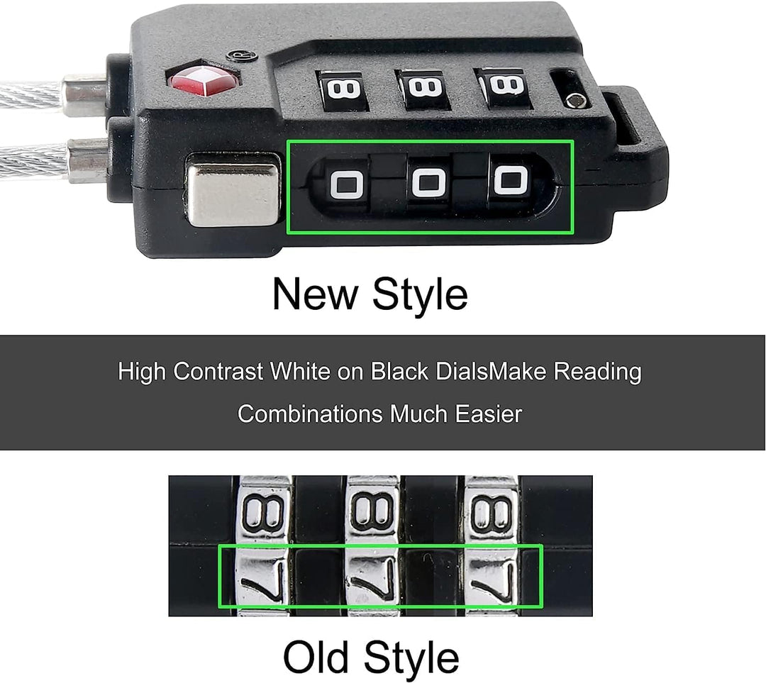 Code Lock for Travel Luggage Password Changeable Lock - Black - Style 2