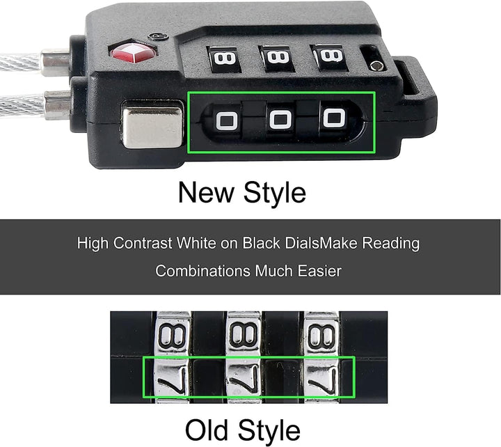 Code Lock for Travel Luggage Password Changeable Lock - Black - Style 2