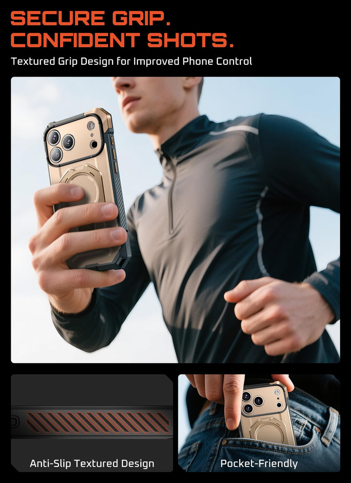 SUPCASE for iPhone 17 Pro Max Case with Kickstand (Unicorn Beetle Grip), [Camera Control Cover] [Compatible with MagSafe] [Military-Grade Drop Protection] Heavy Duty Magnetic Phone Case