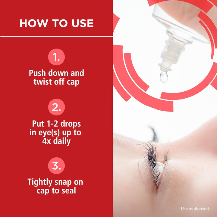 Rohto Max Strength Redness Reliever, Lubricant Eye Drops, Fast, Cooling Relief for Red, Dry, Itchy Eyes, Redness and Dryness Symptom Relief, Soothing Eye Drops, 0.4 fl oz Bottle