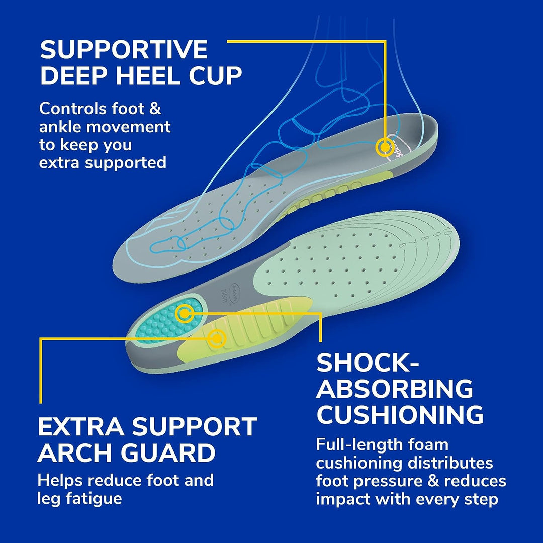 Dr. Scholl's Extra Support Insoles for Women, Size 6-11, 1 Pair, Trim to Fit Inserts - 3alababak
