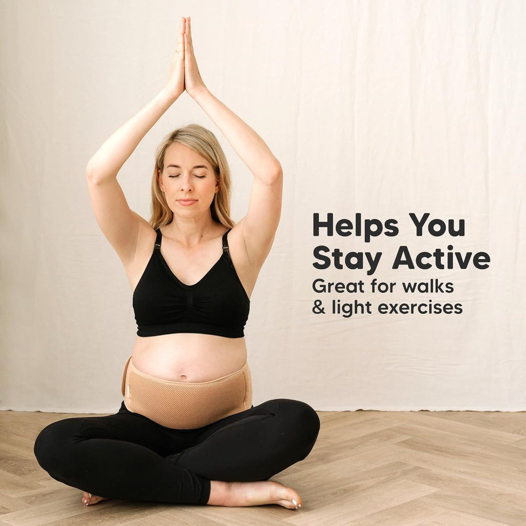 KeaBabies Maternity Belly Bands for Pregnant Women - 1-Pack, Soft &amp; Breathable Pregnancy Belly Support Band, Easy Adjustable Maternity Belt for Back, Pelvic Support, Comfortable