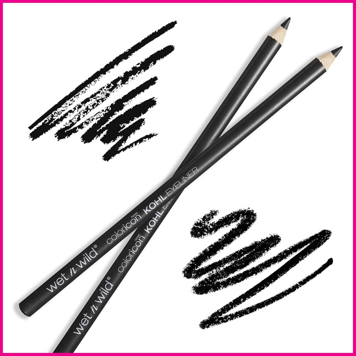 wet n wild Color Icon Kohl Eyeliner Pencil - Rich Hyper-Pigmented Color, Smooth Creamy Application, Long-Wearing Matte Finish Versatility, Cruelty-Free