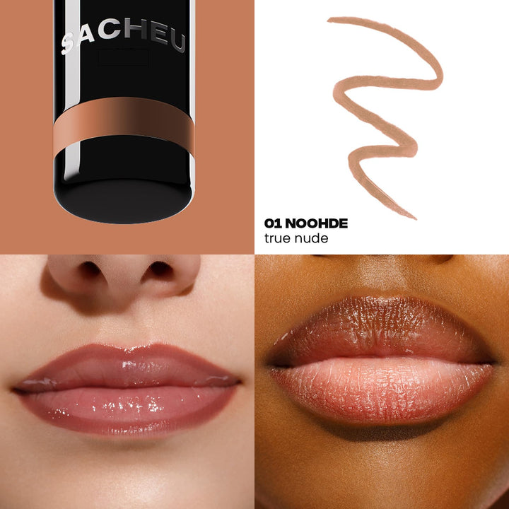 Sacheu Lip Liner STAY-N Peel Off Lip Stain — Long Lasting Matte Lip Tattoo Transfer Proof Lipstain Infused with Hyaluronic Acid &amp; Vitamin E for All Skin Types — Vegan &amp; Cruelty-Free