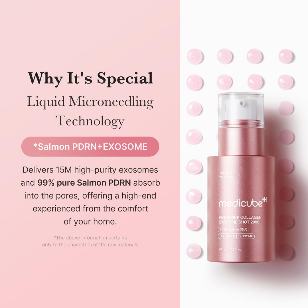 Medicube Exosome Shot Spicule Facial Serum |AHA+BHA+PHA |  Korean Skincare 30 ml