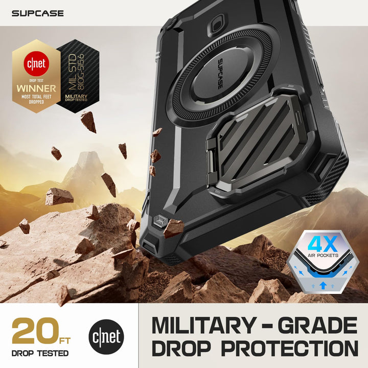 SUPCASE for iPhone 16 Case 6.1'' 2024 with Camera Cover Stand (UBMag XT), [Compatible with MagSafe] [Built-in Kickstand] [Military-Grade Protection] Heavy Duty Rugged Magnetic Phone Case