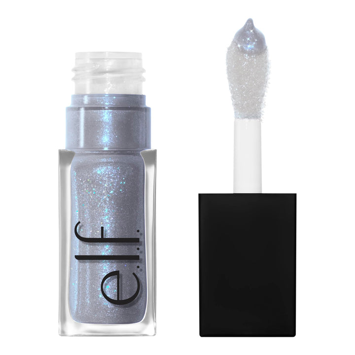 e.l.f. Glow Reviver Lip Oil, Nourishing and Hydrating with High-Shine Glimmer Finish & Sheer Wash Of Color, Minty Scent, Non-Sticky, Vegan & Cruelty-free
