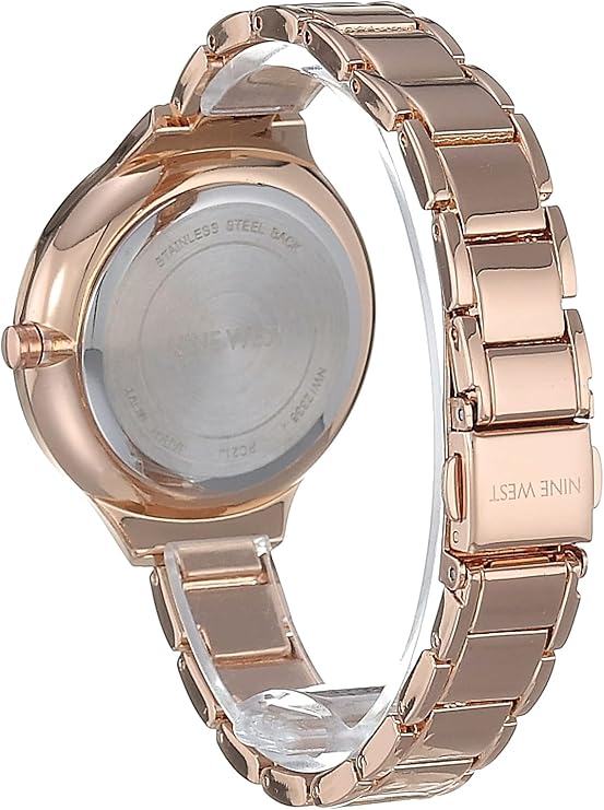 Nine West Women's Rose Gold Bracelet Watch NW/2336BLRG