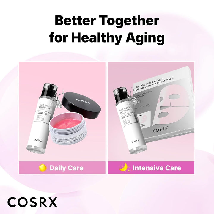 COSRX 6X Peptide Collagen Skin Booster Toner Serum for Dull &amp; Uneven Skin, Preps Skin with Copper Peptides, GHK-Cu, Skin Renewal Boosting Facial Essence, Korean Skin Care, 5.07 Fl.Oz