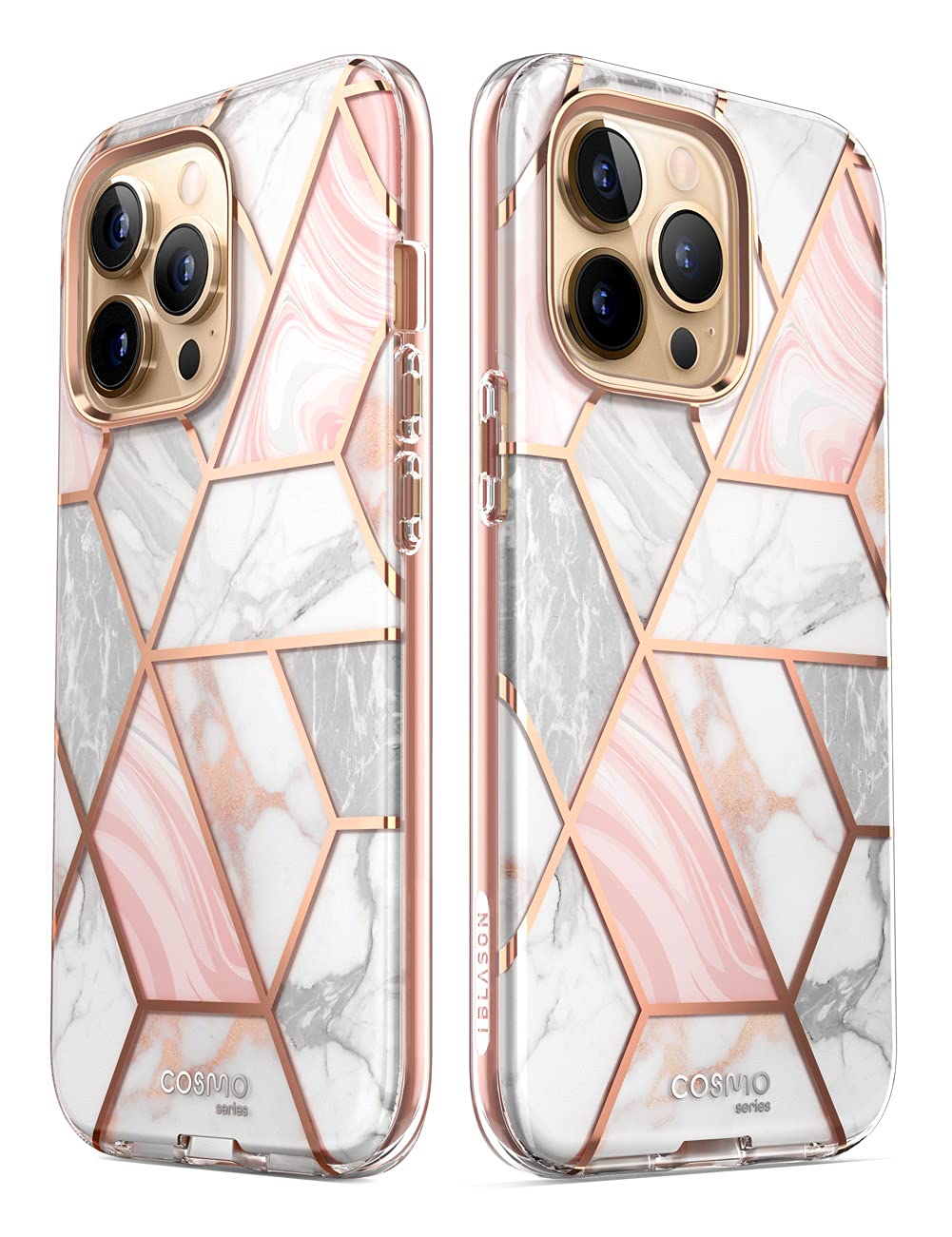 i-Blason Cosmo for iPhone 13 Pro Max Case [Built-in Screen Protector] [Military-Grade Protection] Slim Full-Body Stylish Protective Shockproof Phone Case for iPhone 13 Pro Max (Butterfly)