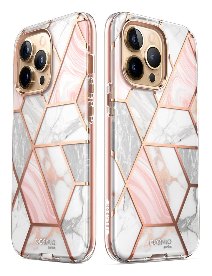 i-Blason Cosmo for iPhone 13 Pro Max Case [Built-in Screen Protector] [Military-Grade Protection] Slim Full-Body Stylish Protective Shockproof Phone Case for iPhone 13 Pro Max (Butterfly)