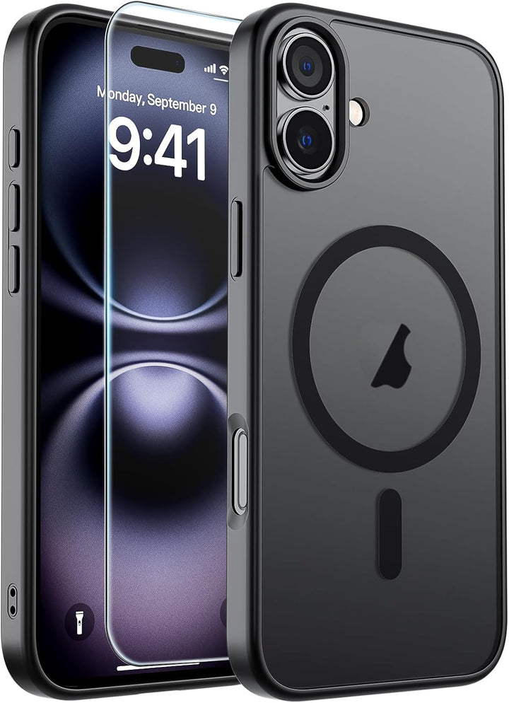 جراب SUPFINE مغناطيسي لهاتف iPhone 18 Pro Max / 17 Pro Max متوافق مع MagSafe، غطاء للتحكم في الكاميرا، غطاء سيليكون فاخر مقاوم للصدمات والسقوط لهاتف 18 Pro Max