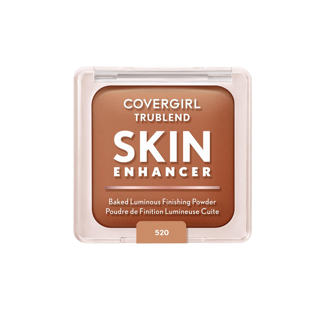 COVERGIRL TruBlend Skin Enhancer Baked Luminous Finishing Face Powder, with Hyaluronic Acid and White Rose Extract, Sheer &amp; Buildable
