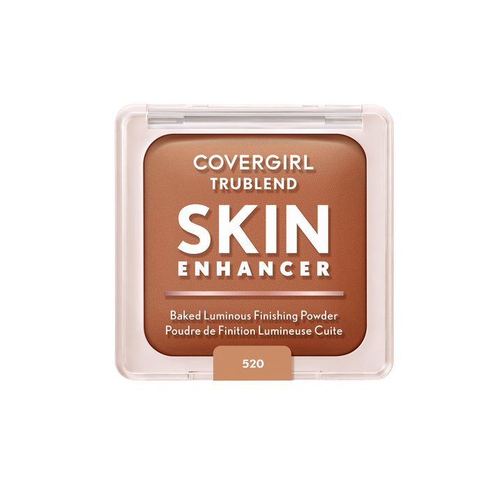 COVERGIRL TruBlend Skin Enhancer Baked Luminous Finishing Face Powder, with Hyaluronic Acid and White Rose Extract, Sheer &amp; Buildable