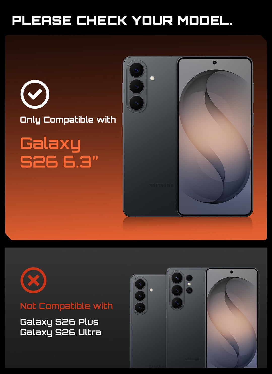 حافظة SUPCASE لسلسلة Samsung Galaxy S26 مزودة بحامل مدمج، وحماية بمعيار عسكري، ومتوافقة مع MagSafe، ومشبك حزام قابل للفصل، وواقي شاشة وإطار أمامي مدمجين، UBPro Mag