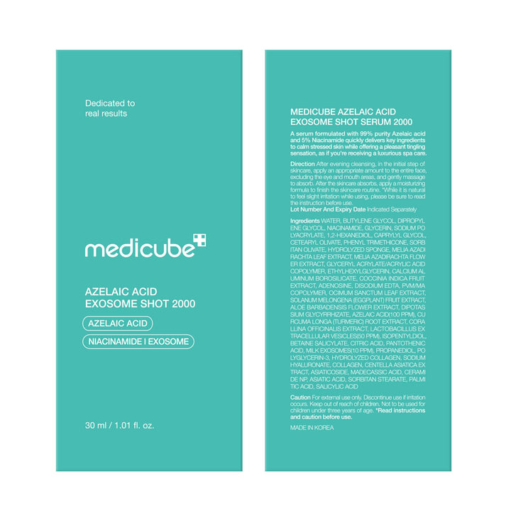 Medicube Exosome Shot Spicule Facial Serum |AHA+BHA+PHA |  Korean Skincare 30 ml