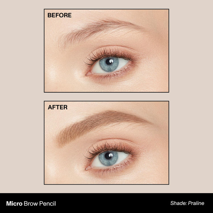 Morphe Micro Dual Eyebrow Pencil - Dual-Ended Brow Pencil Featuring a Retractable, Ultra-Precise, Pointed Tip - Richly Pigmented, Smooth-Gliding, Long-Lasting Wax Formula