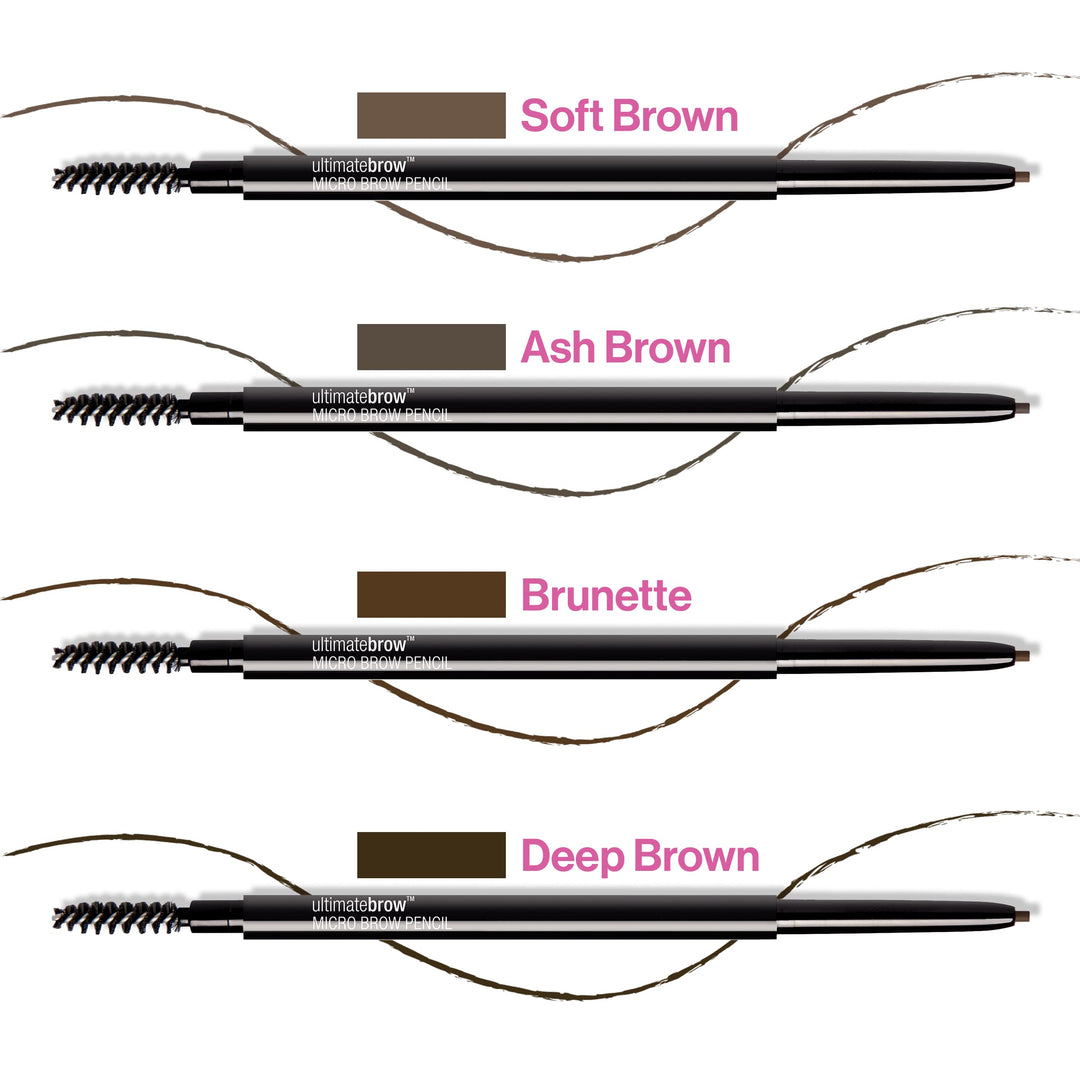wet n wild Ultimate Brow Micro Eyebrow Retractable Pencil, Ultra Fine 1.5mm Tip, Draws Tiny Brow Hairs