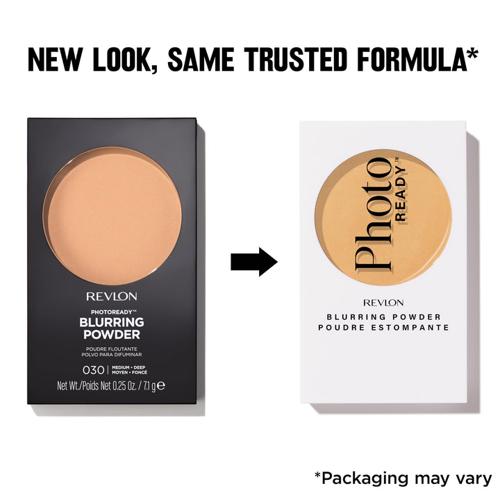 بودرة الوجه Revlon PhotoReady Blurring، مكياج الوجه، قد تختلف العبوة | بودرة وجه تقلل اللمعان وتُحسّن البشرة. تأتي مع فرشاة بودرة صغيرة للاستخدام في المنزل أو أثناء التنقل.