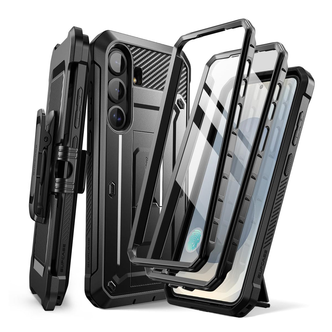 SUPCASE for Samsung Galaxy S25 Plus Case with Stand (Unicorn Beetle Pro), [2 Front Frames] [Built-in Screen Protector & Belt-Clip] Military-Grade Protection Phone Case for Galaxy S25 Plus 6.7"