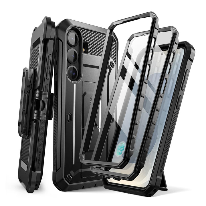SUPCASE for Samsung Galaxy S25 Plus Case with Stand (Unicorn Beetle Pro), [2 Front Frames] [Built-in Screen Protector & Belt-Clip] Military-Grade Protection Phone Case for Galaxy S25 Plus 6.7"