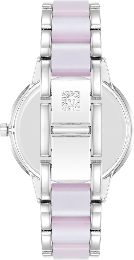 Anne Klein AK/1413LBSV Women's Resin Bracelet Watch - Silver/Iridescent