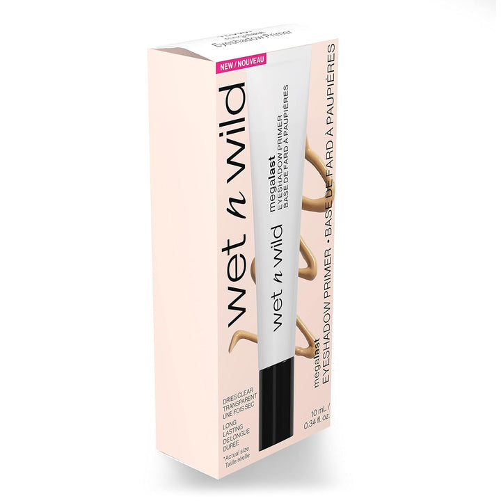 wet n wild Megalast Eyeshadow Primer, lightweight formula, inflused with Vitamin E