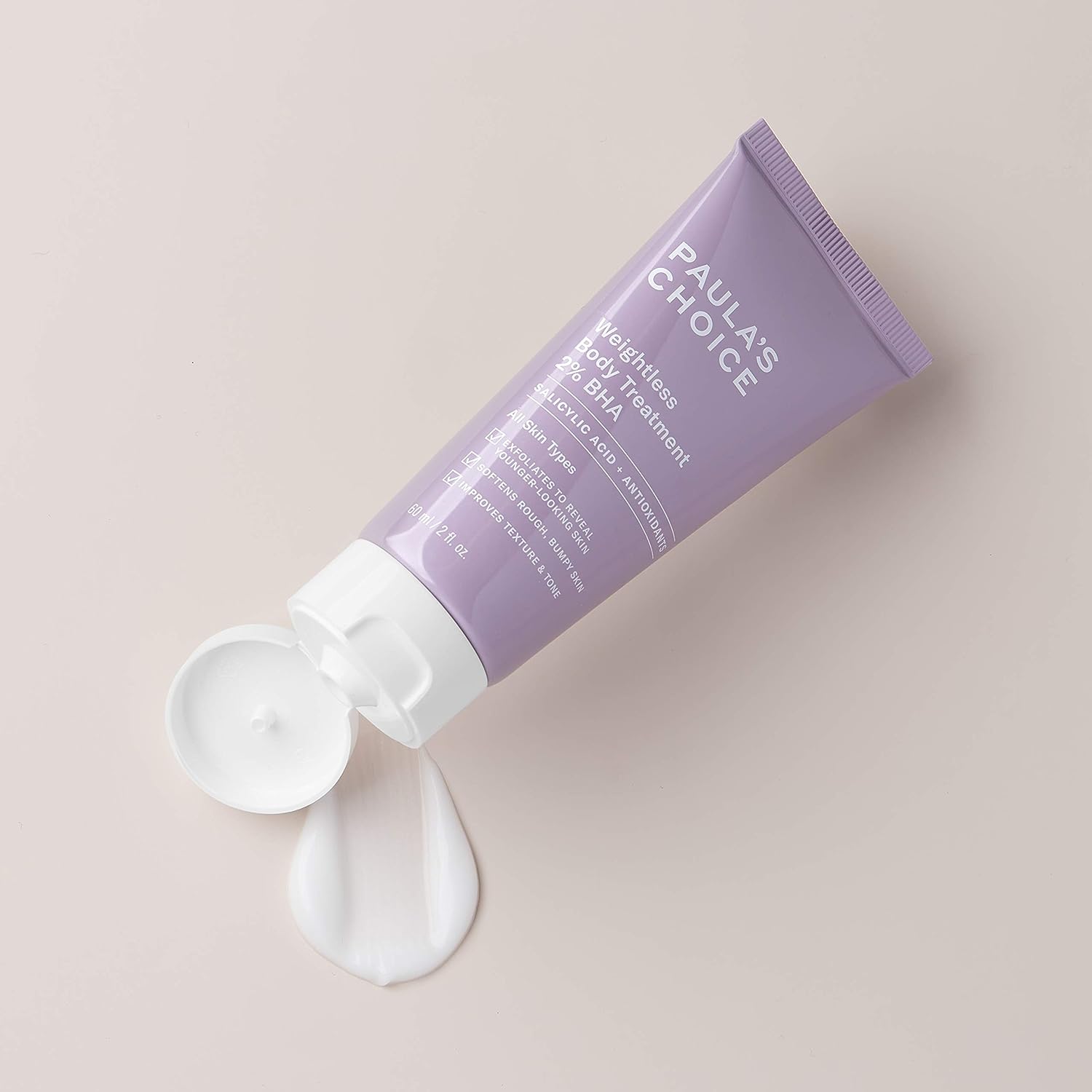 Paula's Choice Weightless Body Treatment 2% BHA, Salicylic Acid Exfoliant, Moisturizer for Keratosis Pilaris (KP) Prone Skin & Clogged Pores, Fragrance-Free & Paraben-Free - 3alababak