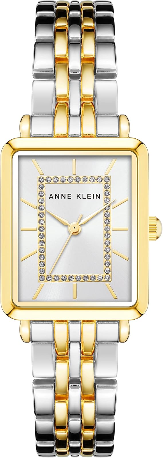 Anne Klein AK/3761SVTT Women's Glitter Accented Bracelet Watch - Two Tone