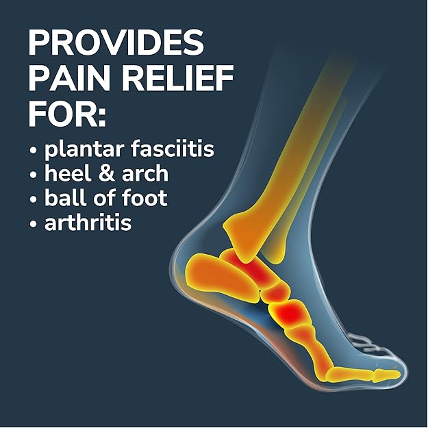 Dr. Scholl's Plantar Fasciitis Pain Patche with Hydrogel Flexible Technology, Clinically Tested 12-Hour Daily Pain Relief - Contours to Your Foot - with Lidocaine & Menthol, 1 Treatment