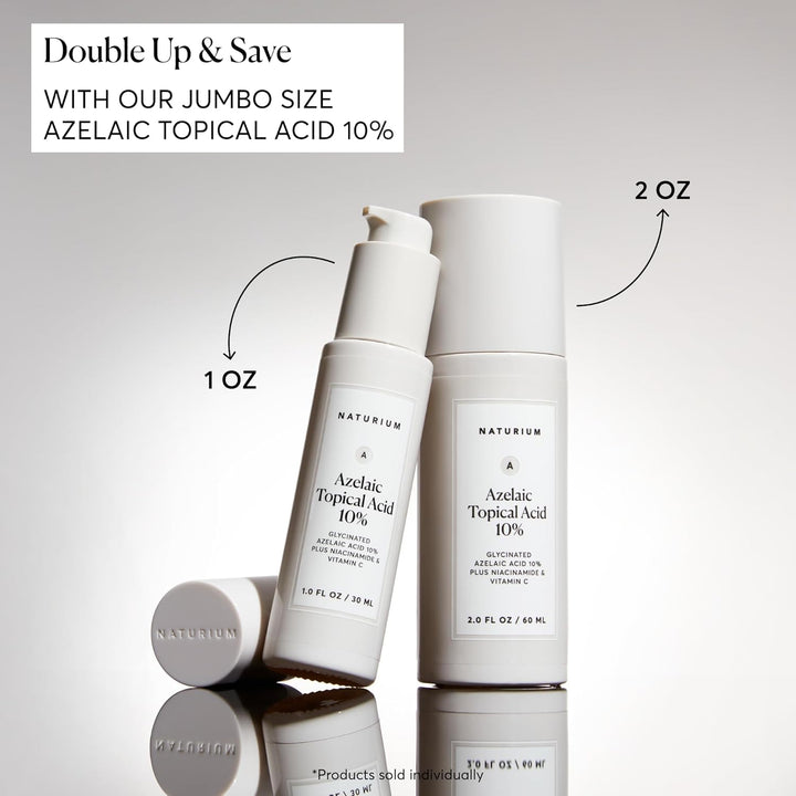 Naturium Azelaic Topical Acid 10%, Face &amp; Skin Care Beauty Treatment with Niacinamide &amp; Vitamin C, 1 oz