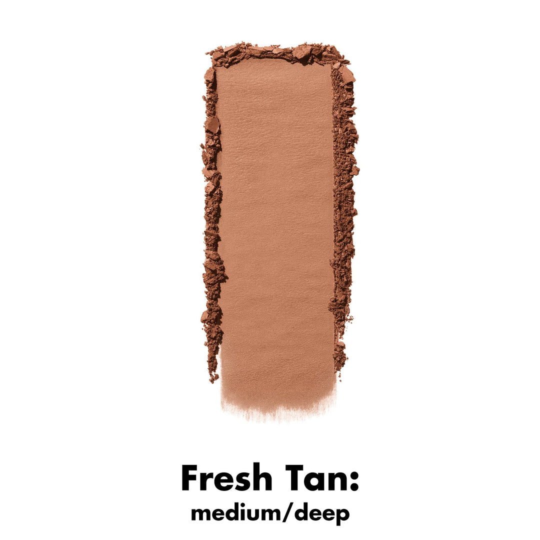 e.l.f. Primer-infused Bronzer, Long-Wear, Matte, Bold, Lightweight, Blends Easily, Contours Cheeks, All-Day Wear, 0.35 Oz