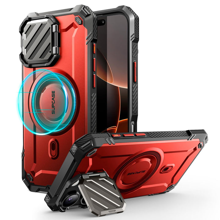 SUPCASE for iPhone 16 Pro Case 6.3'' 2024 with Camera Control Capture Button (UBMag XT), [Compatible with MagSafe] [Camera Cover Stand] [Military-Grade Protection] Rugged Magnetic Phone Case
