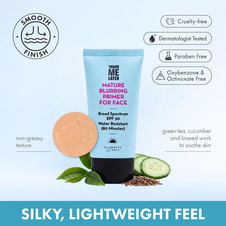Elizabeth Mott Thank Me Later Glow Enhancer - Hydrating Face Primer &amp; Highlighter for Radiant Skin, Vegan &amp; Cruelty-Free, No Sulfates, Parabens, or Phthalates  - 30g