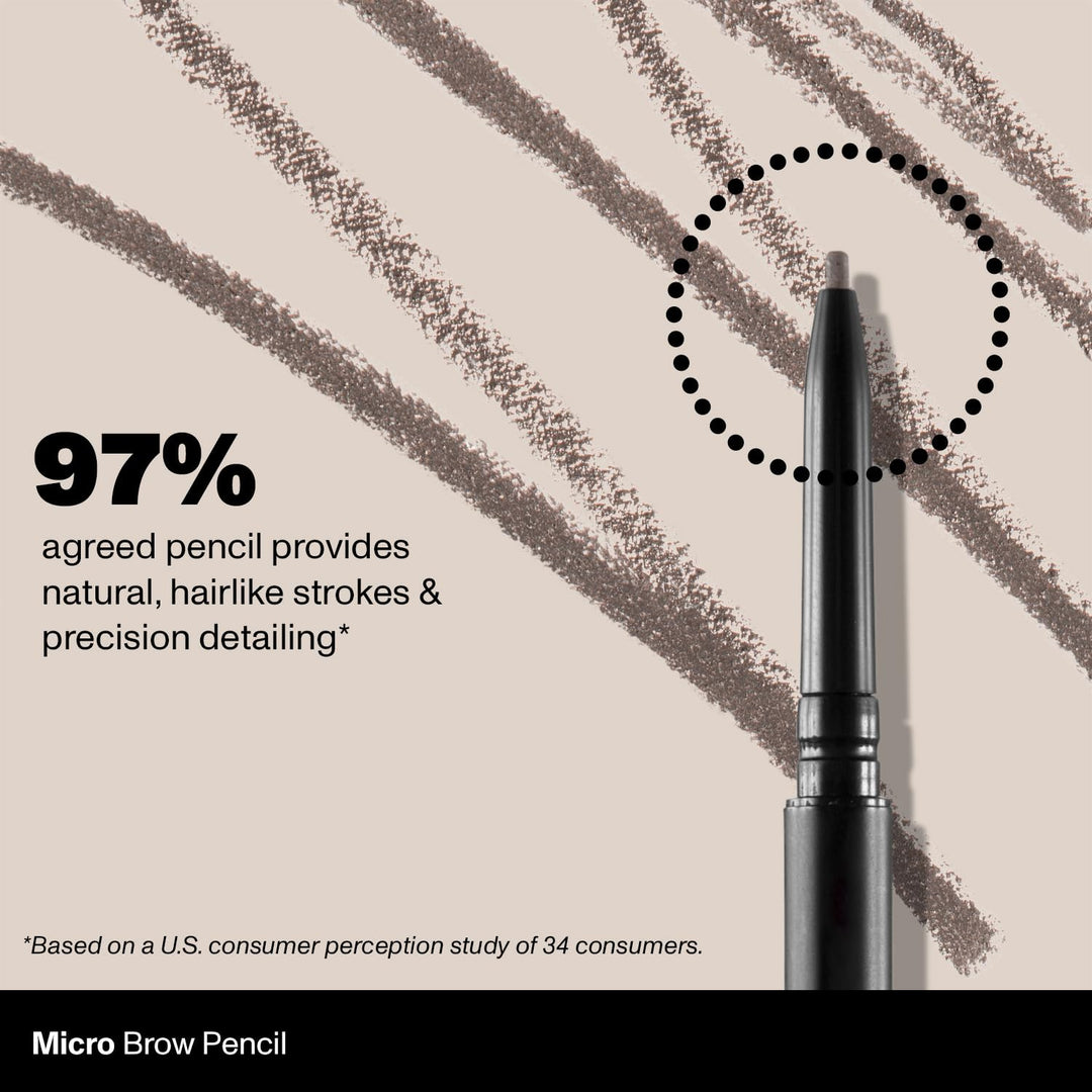 Morphe Micro Dual Eyebrow Pencil - Dual-Ended Brow Pencil Featuring a Retractable, Ultra-Precise, Pointed Tip - Richly Pigmented, Smooth-Gliding, Long-Lasting Wax Formula