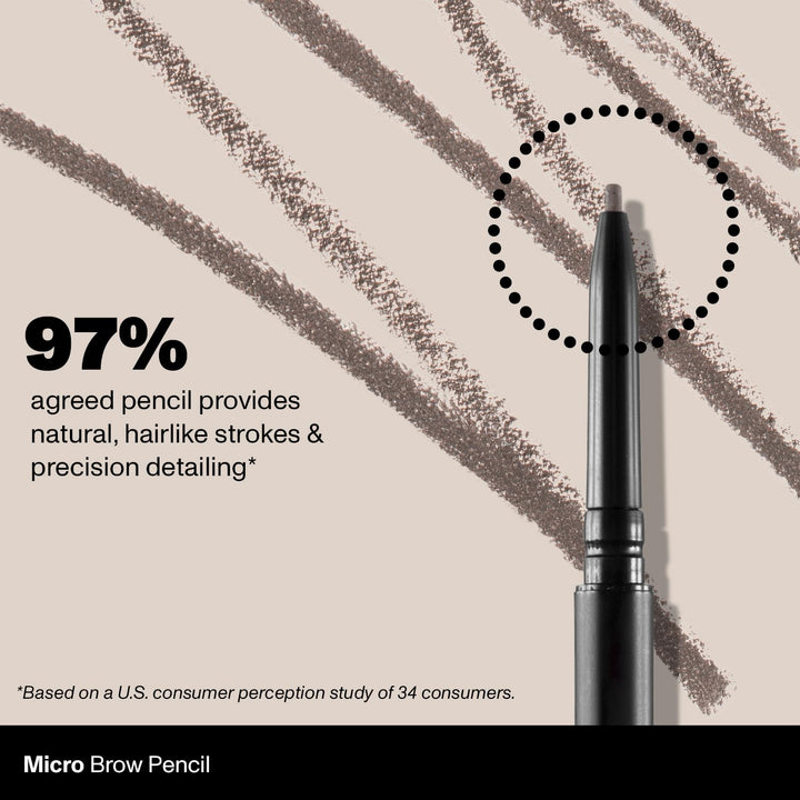 Morphe Micro Dual Eyebrow Pencil - Dual-Ended Brow Pencil Featuring a Retractable, Ultra-Precise, Pointed Tip - Richly Pigmented, Smooth-Gliding, Long-Lasting Wax Formula
