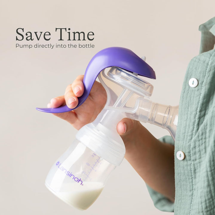 Lansinoh Breastmilk Storage Bottles | 4-Pack 5oz BPA &amp; BPS-Free | Pump-to-Storage Feeding Bottles | Compatible with Lansinoh Breast Pumps and Nipples