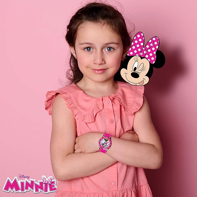 Minnie Mouse Kids' Analog Watch with Silver-Tone Casing MN1157