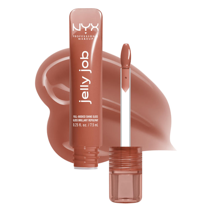 NYX PROFESSIONAL MAKEUP Jelly Job Lip Gloss, Lip Tint Gloss with Full-Bodied, Smoothing, and Hyper-Glossy Shine