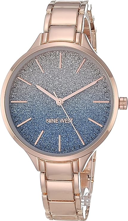 Nine West Women's Rose Gold Bracelet Watch NW/2336BLRG