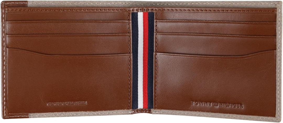 Tommy Hilfiger 31TL130106 Men's RFID Everyday Slimfold Wallet - Taupe/Tan