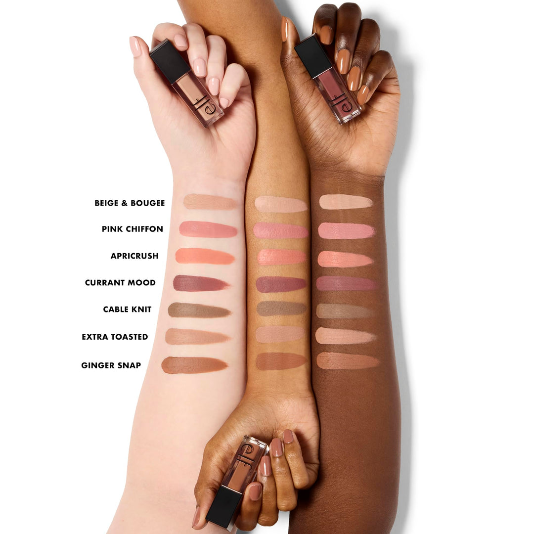 e.l.f. Liquid Velvet Eyeshadow, Crease-Resistant Liquid-to-Powder Eyeshadow For A Rich, Soft-Matte Finish, Vegan & Cruelty-Free