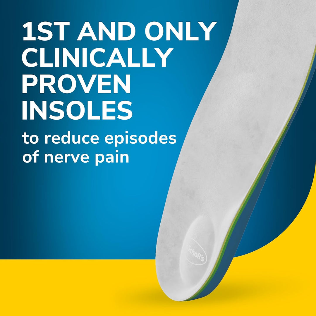Dr. Scholl’s Pressure Relief Insoles - The Only Proven Insole to Reduce Episodes of Nerve Pain, Neuropathy Pain Relief for Feet, Good for Diabetics, Reduces Foot Pressure, Shoe Inserts Women Size 6-10