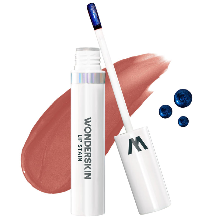 Wonderskin Wonder Blading All Day Lip Stain Peel Off Masque - Long Lasting, Waterproof and Transfer Proof Nude Lip Tint, Matte Finish Peel Off Lip Stain
