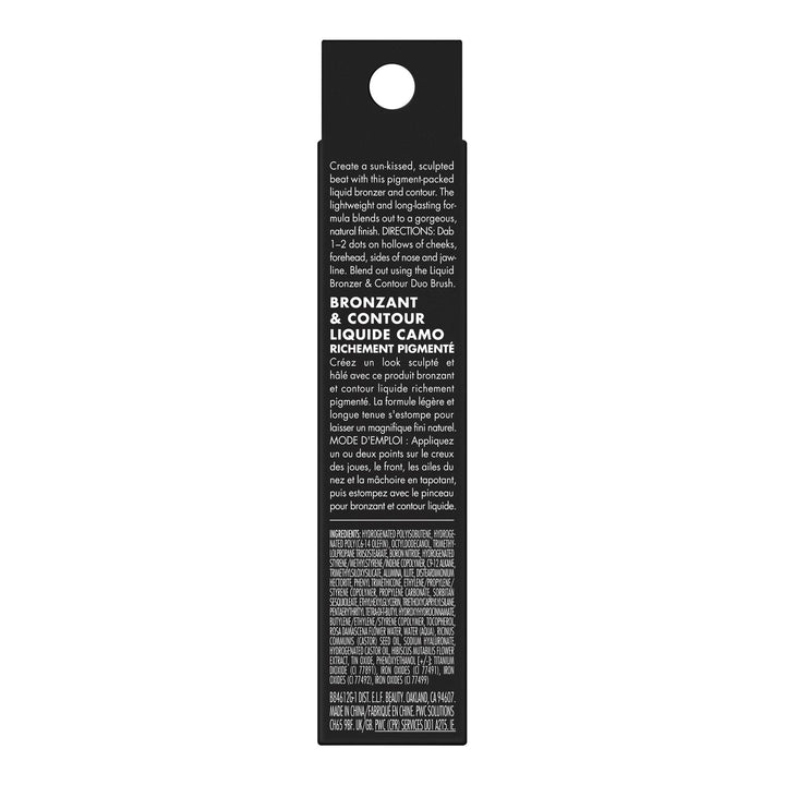 e.l.f. Camo Liquid Bronzer & Contour, Silky Highly Pigmented Formula, Creates a Long-Lasting Bronzed Glow & Natural Look, Vegan & Cruelty-Free